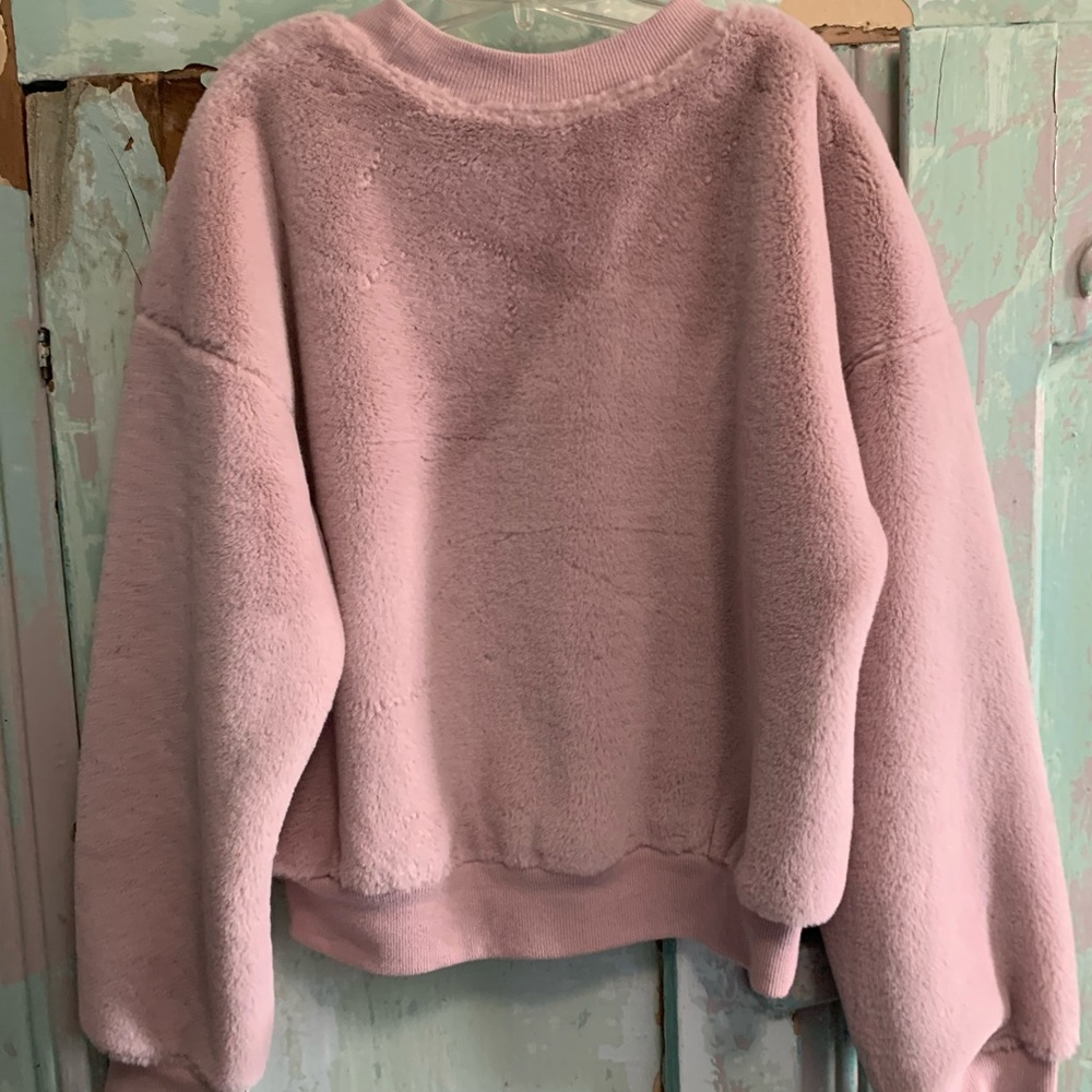 Light pink fluffy sweater
